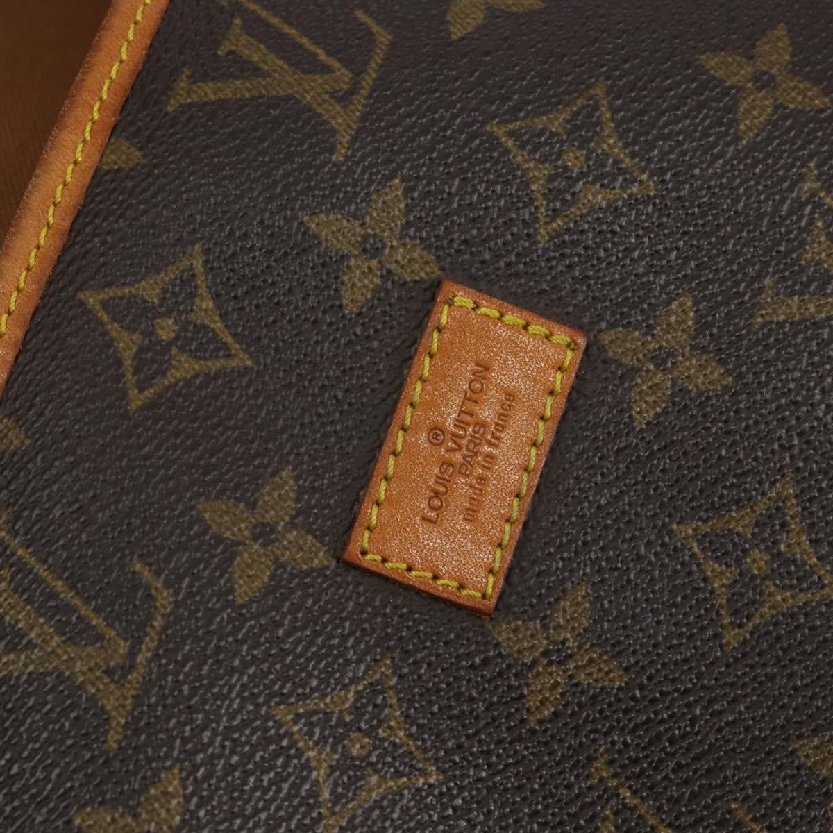 Louis Vuitton Saumur Handbag Monogram Canvas Brown Canvas Shoulder Bag Bag (Pre-Owned)