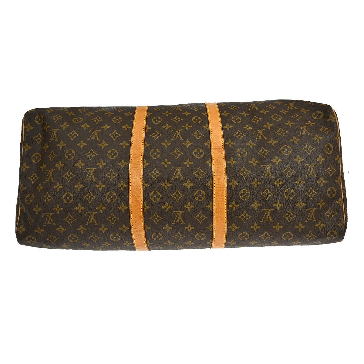 Louis Vuitton Keepall Bag Monogram Canvas Brown Canvas Travel Bag Bag (Pre-Owned)