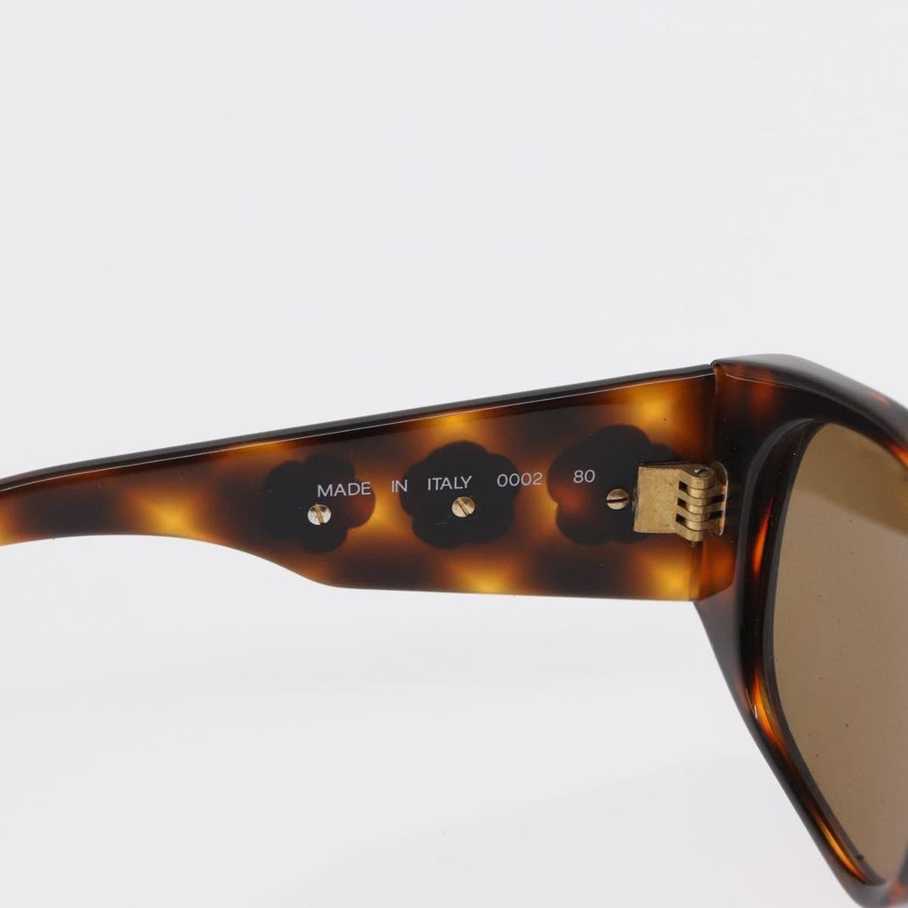 Chanel Camélia Sunglasses Plastic Brown Plastic Sunglasse Accessory (Pre-Owned)