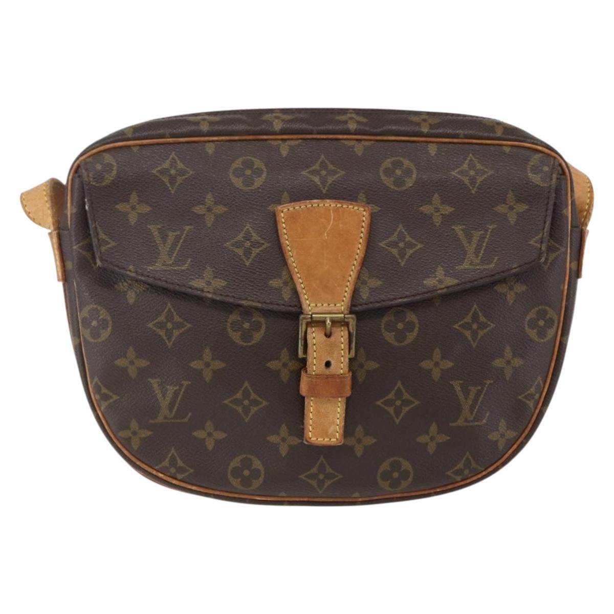 Louis Vuitton Jeune Fille Handbag Monogram Canvas Brown Canvas Shoulder Bag Bag (Pre-Owned)