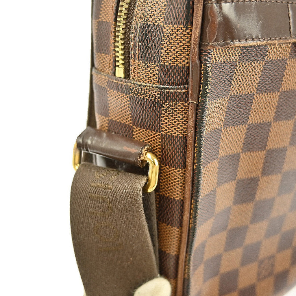 Louis Vuitton Shelton Messenger Bag Damier Brown Canvas Shoulder Bag Bag (Pre-Owned)
