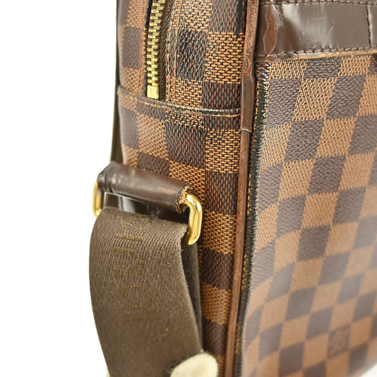 Louis Vuitton Shelton Messenger Bag Damier Brown Canvas Shoulder Bag Bag (Pre-Owned)