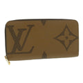 Louis Vuitton Zippy Wallet Nm Monogram Giant Reverse Brown Canvas Wallets Accessory (Pre-Owned)