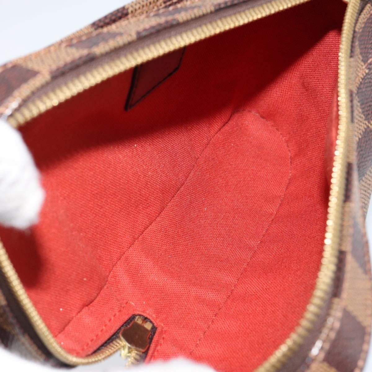 Louis Vuitton Geronimos Waist Bag Damier Brown Canvas Shoulder Bag Bag (Pre-Owned)
