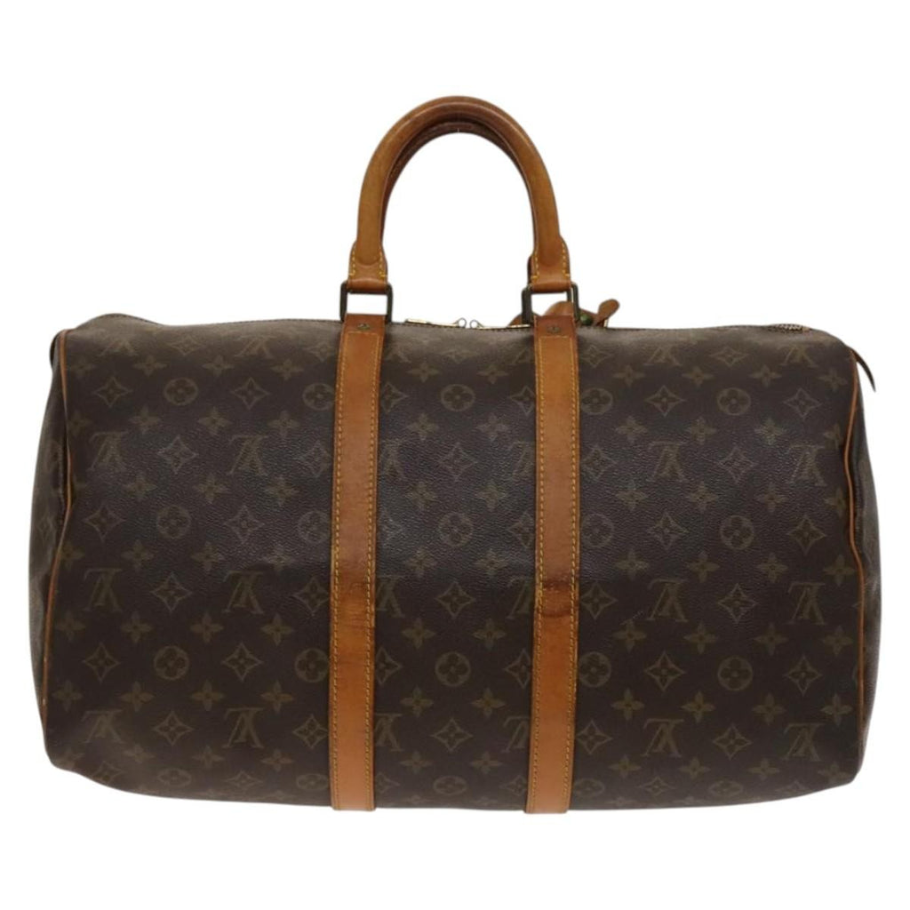 Louis Vuitton Keepall Bag Monogram Canvas Brown Canvas Travel Bag Bag (Pre-Owned)