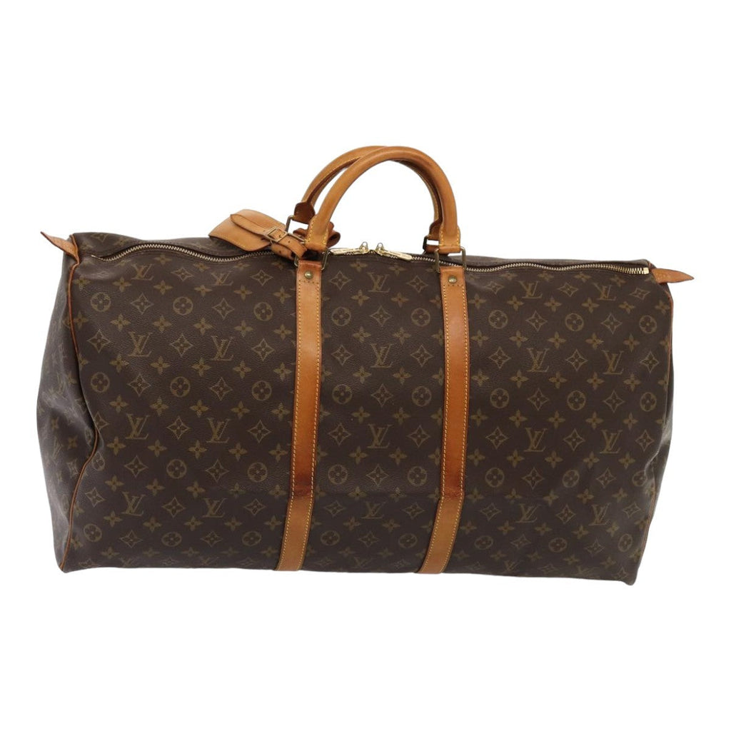 Louis Vuitton Keepall Bag Monogram Canvas Brown Canvas Travel Bag Bag (Pre-Owned)