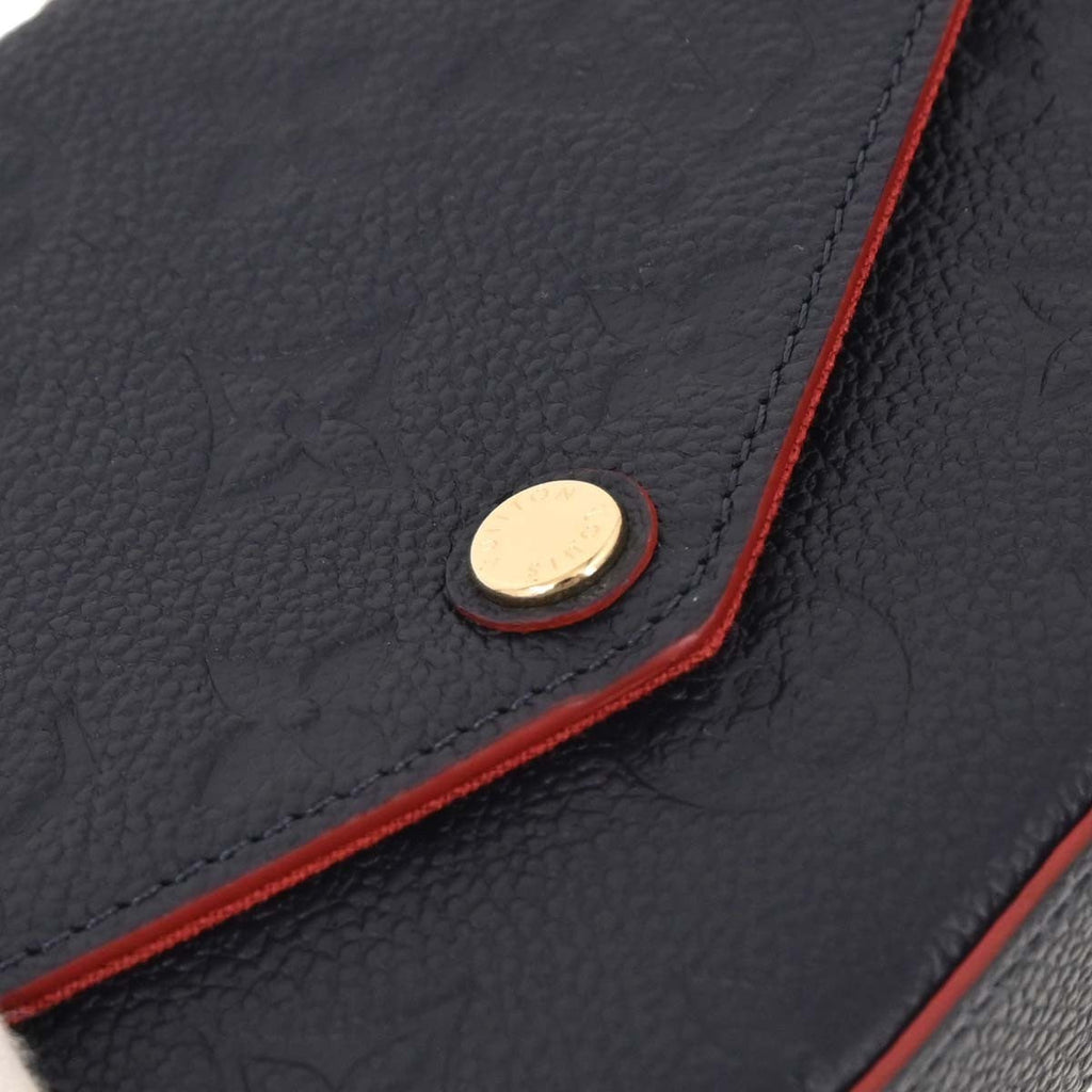 Louis Vuitton Felicie Pochette Monogram Empreinte Leather Navy Leather Clutche & Pouche Bag (Pre-Owned)