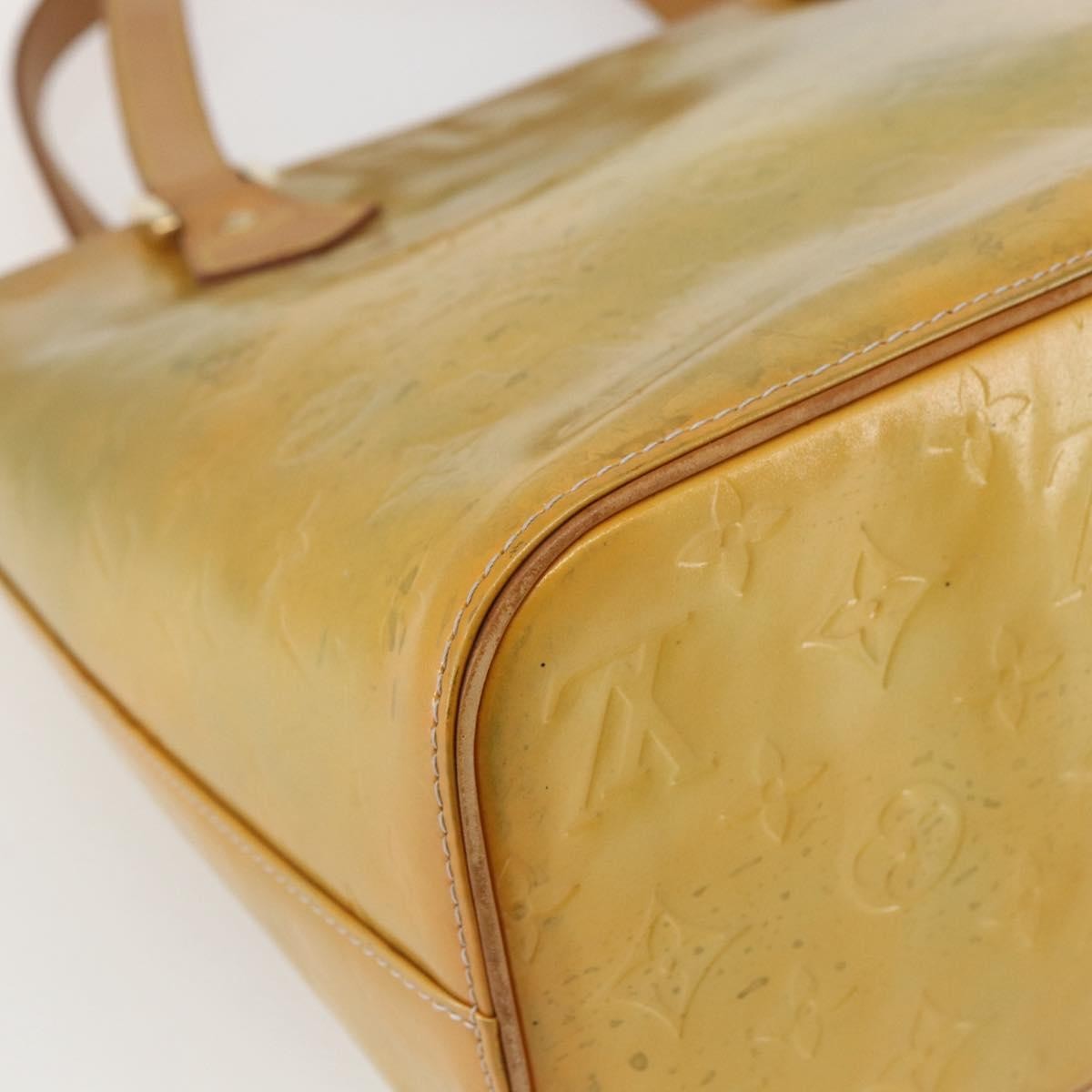 Louis Vuitton Houston Handbag Monogram Vernis Beige Patent_Leather Tote Bag Bag (Pre-Owned)