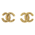 Chanel Cc Clip On Earrings Metal Gold Gold_Plated Earrings Jewelry (Pre-Owned)