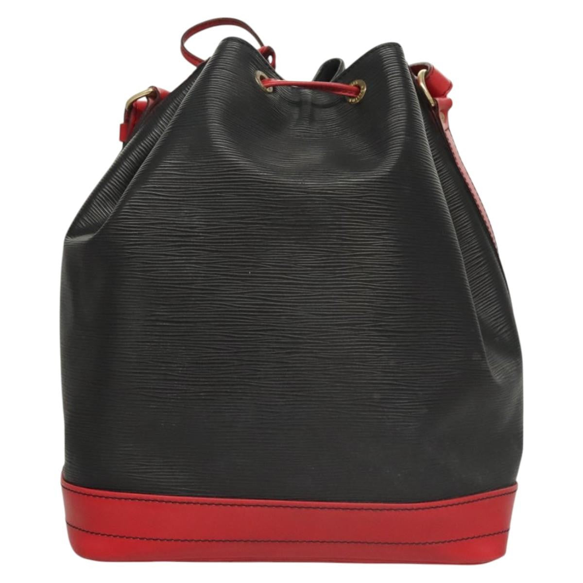 Louis Vuitton Bicolor Noe Handbag Epi Leather Black Leather Shoulder Bag Bag (Pre-Owned)