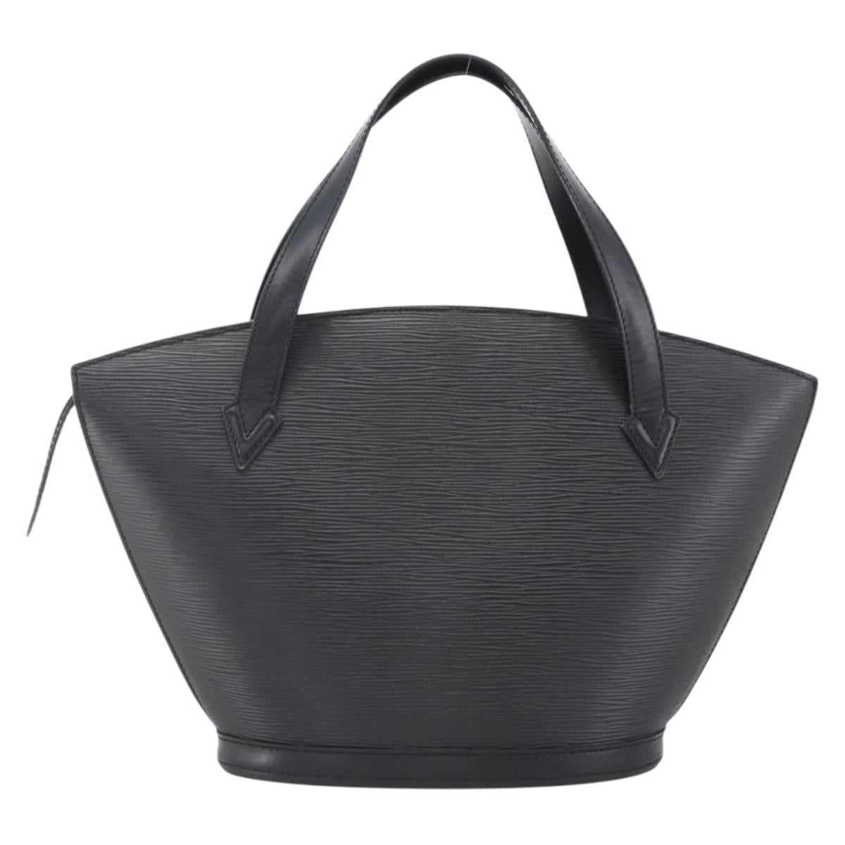 Louis Vuitton Saint Jacques Nm Handbag Epi Leather Black Leather Handbag (Pre-Owned)