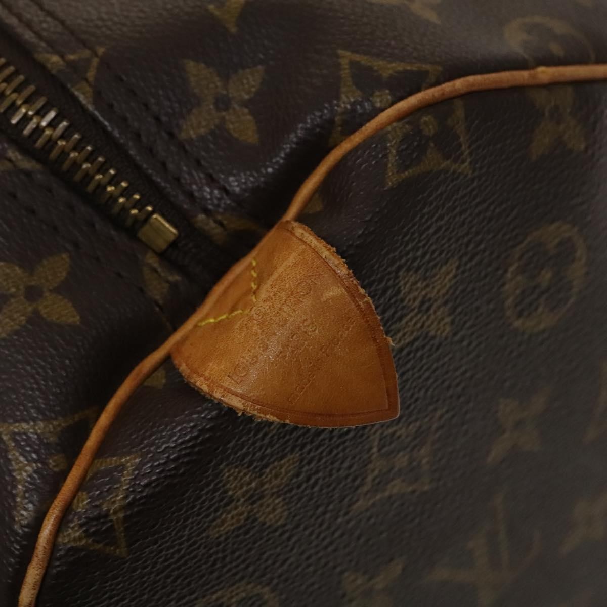 Louis Vuitton Keepall Bag Monogram Canvas Brown Canvas Travel Bag Bag (Pre-Owned)