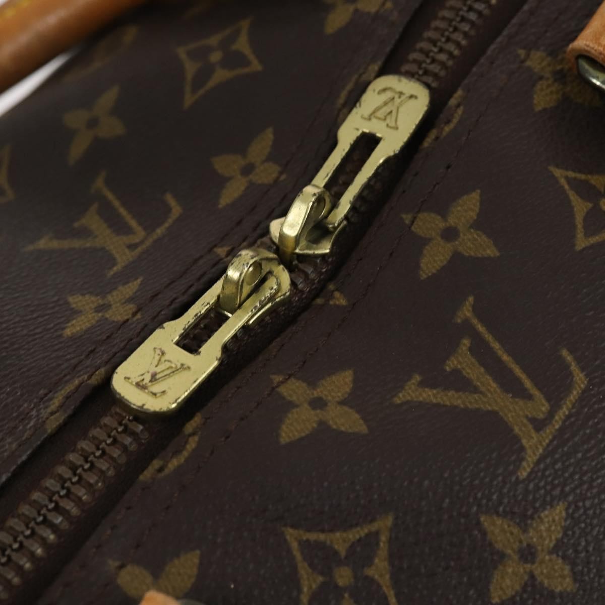 Louis Vuitton Keepall Bag Monogram Canvas Brown Canvas Travel Bag Bag (Pre-Owned)