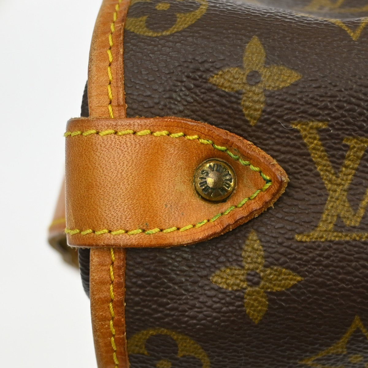 Louis Vuitton Saumur Handbag Monogram Canvas Brown Canvas Shoulder Bag Bag (Pre-Owned)