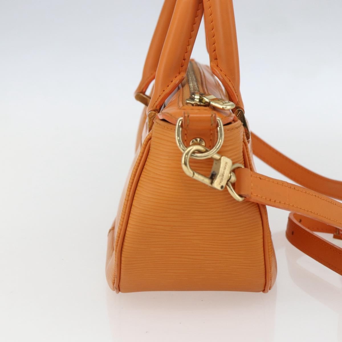 Louis Vuitton Danura Handbag Epi Orange Leather Handbag (Pre-Owned)