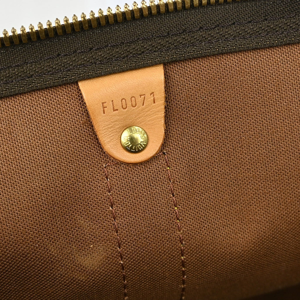 Louis Vuitton Keepall Bag Monogram Canvas Brown Canvas Travel Bag Bag (Pre-Owned)