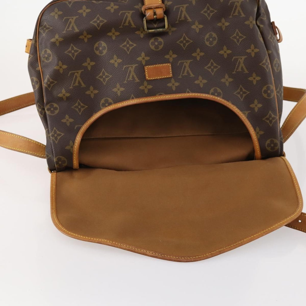 Louis Vuitton Saumur Handbag Monogram Canvas Brown Canvas Shoulder Bag Bag (Pre-Owned)