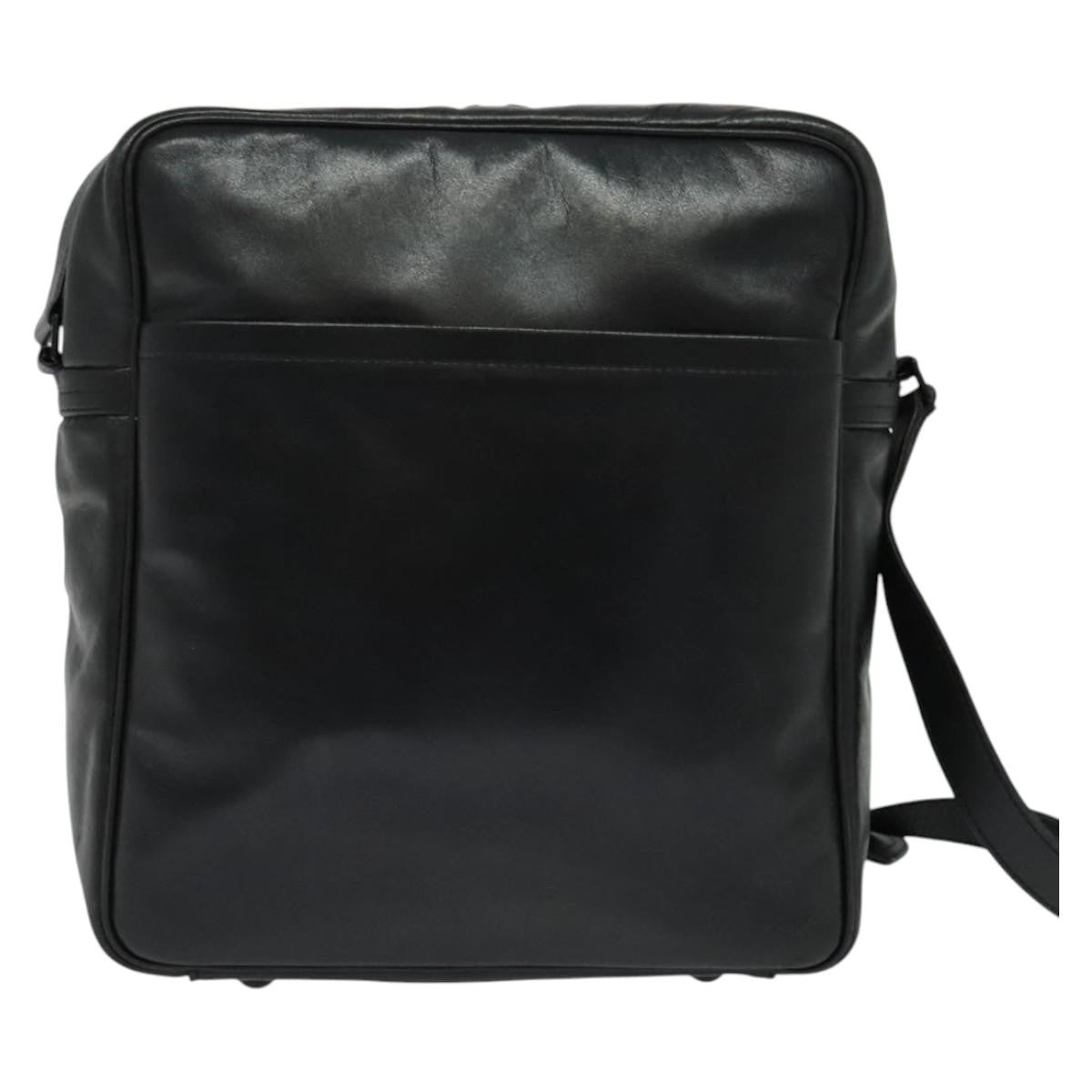 Louis Vuitton Clarkson Messenger Bag Monogram Shadow Leather Black Leather Bag (Pre-Owned)