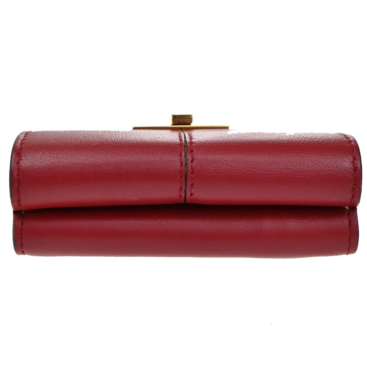 Fendi Peekaboo Wallet Leather Red Leather Wallets Accessory (Pre-Owned)