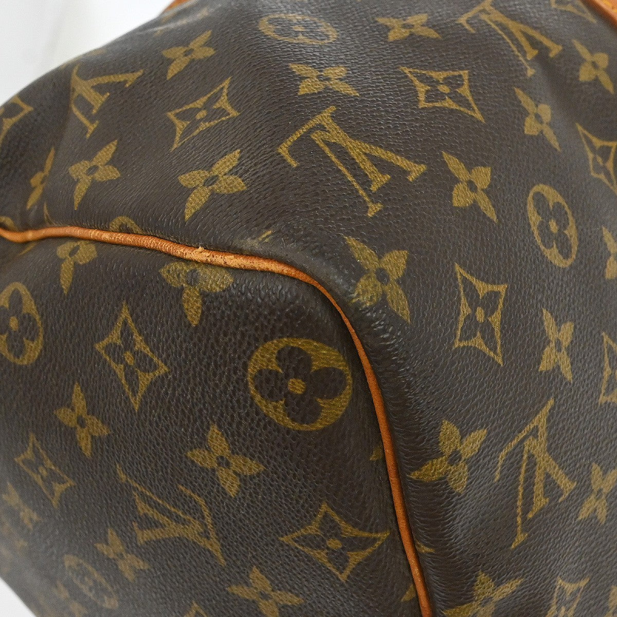 Louis Vuitton Keepall Bag Monogram Canvas Brown Canvas Travel Bag Bag (Pre-Owned)