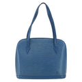 Louis Vuitton Lussac Handbag Epi Leather Blue Leather Shoulder Bag Bag (Pre-Owned)