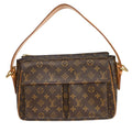 Louis Vuitton Viva Cite Handbag Monogram Canvas Brown Canvas Shoulder Bag Bag (Pre-Owned)