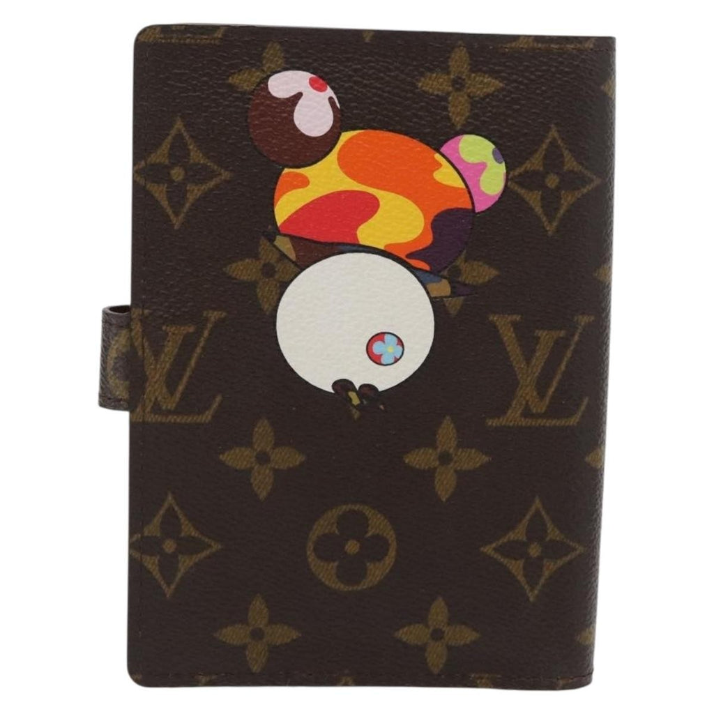 Louis Vuitton Agenda Cover Monogram Panda Brown Canvas Wallets Accessory (Pre-Owned)