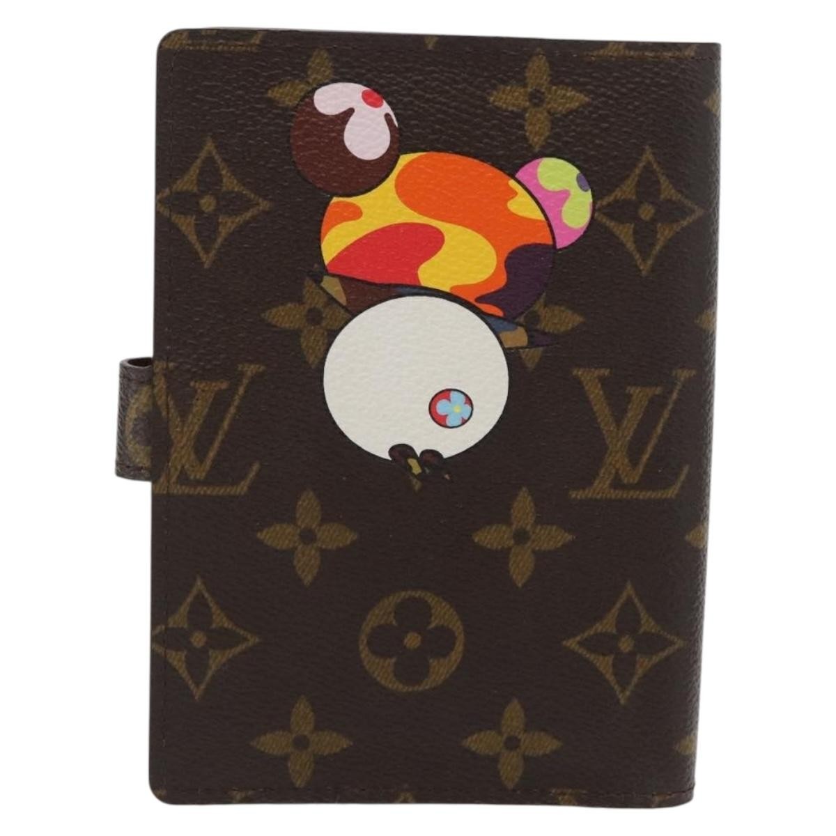 Louis Vuitton Agenda Cover Monogram Panda Brown Canvas Wallets Accessory (Pre-Owned)