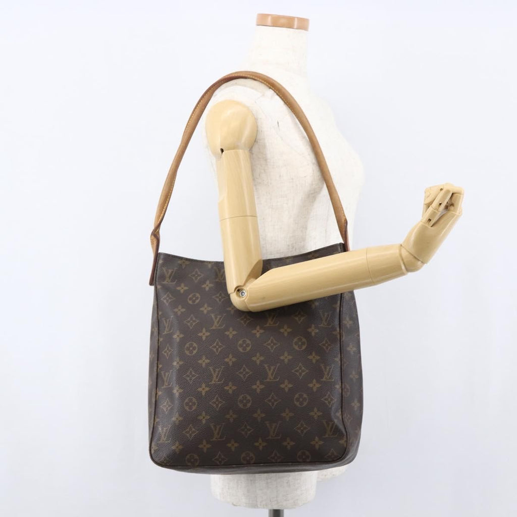 Louis Vuitton Monogram Looping Handbag Monogram Canvas Brown Canvas Shoulder Bag Bag (Pre-Owned)