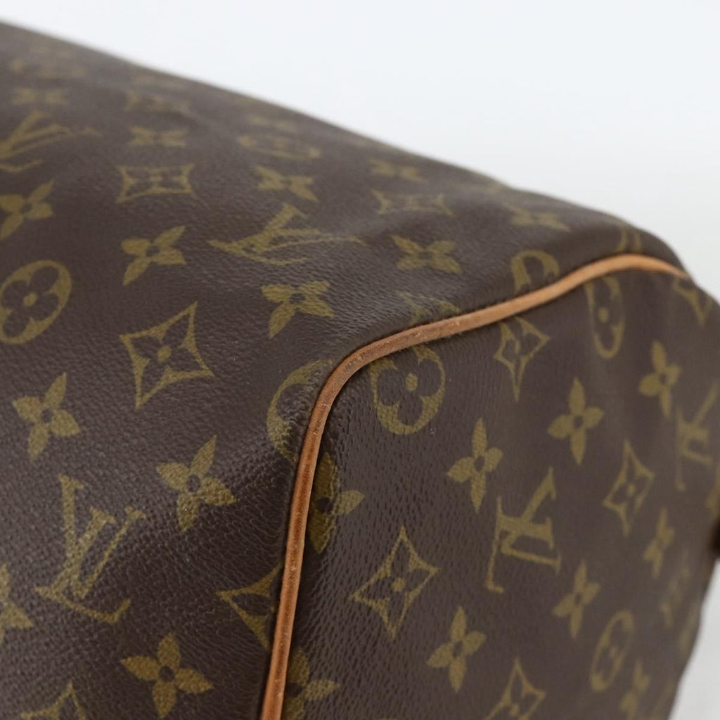 Louis Vuitton Speedy Handbag Monogram Canvas Brown Canvas Handbag (Pre-Owned)