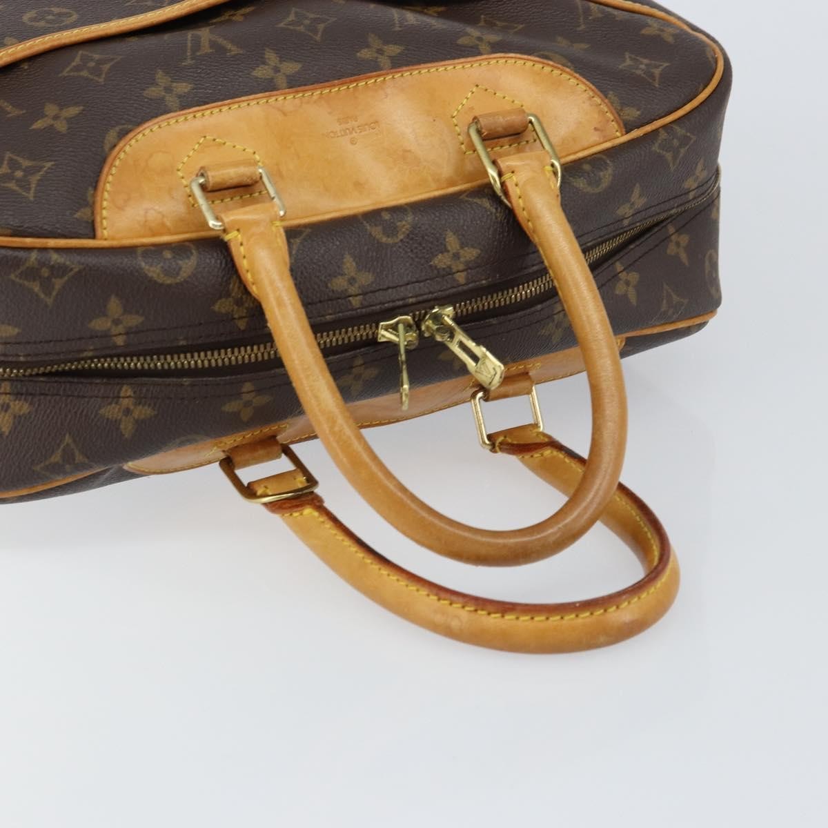 Louis Vuitton Deauville Handbag Monogram Canvas Brown Canvas Handbag (Pre-Owned)