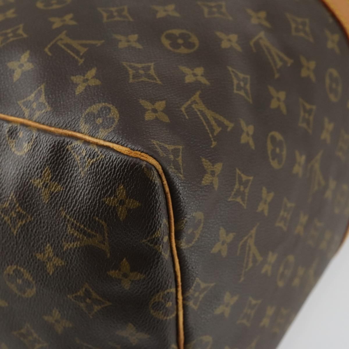Louis Vuitton Keepall Bag Monogram Canvas Brown Canvas Travel Bag Bag (Pre-Owned)