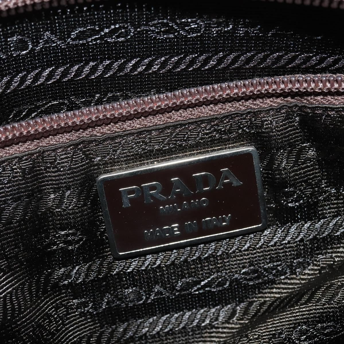 Prada Vintage Shoulder Bag Leather Beige Leather Shoulder Bag Bag (Pre-Owned)