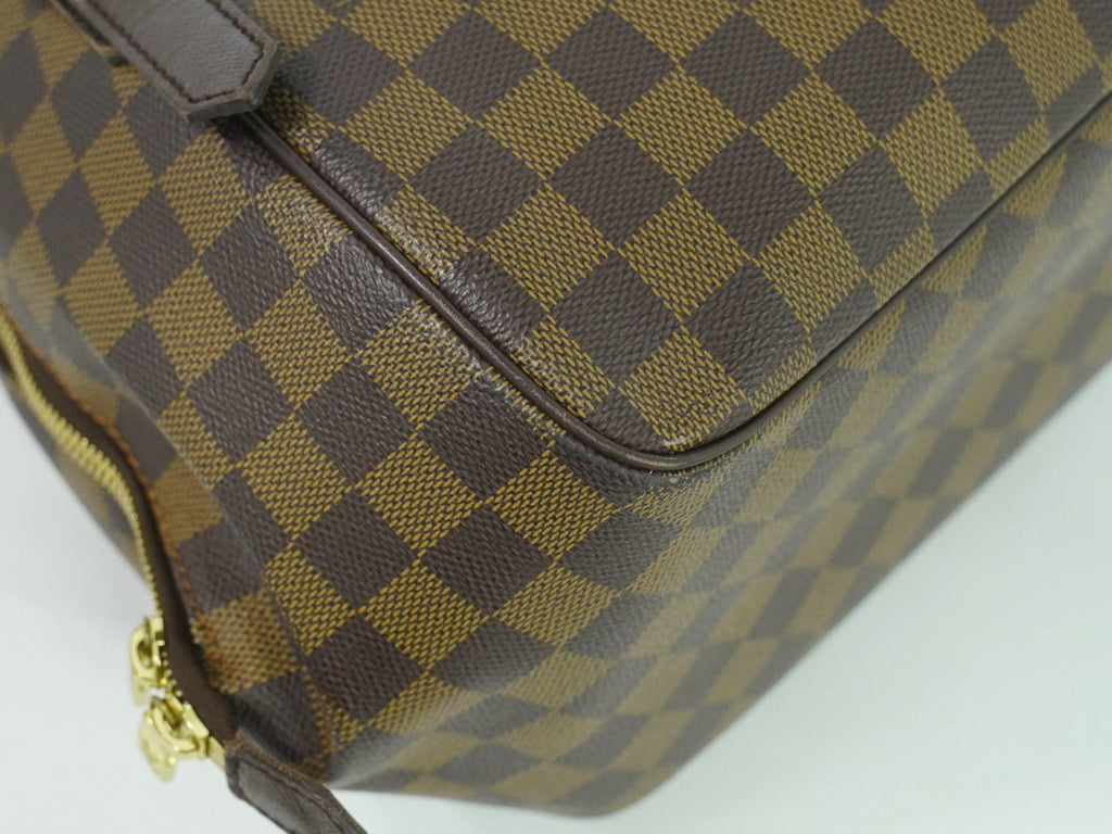 Louis Vuitton Belem Handbag Damier Brown Canvas Shoulder Bag Bag (Pre-Owned)