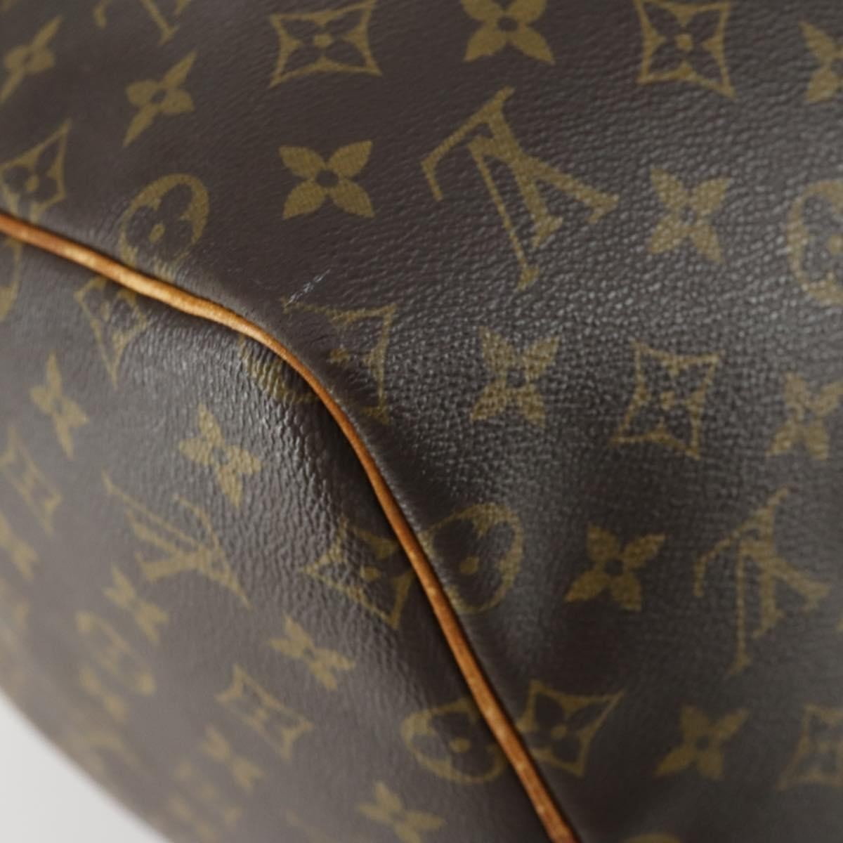 Louis Vuitton Keepall Bag Monogram Canvas Brown Canvas Travel Bag Bag (Pre-Owned)