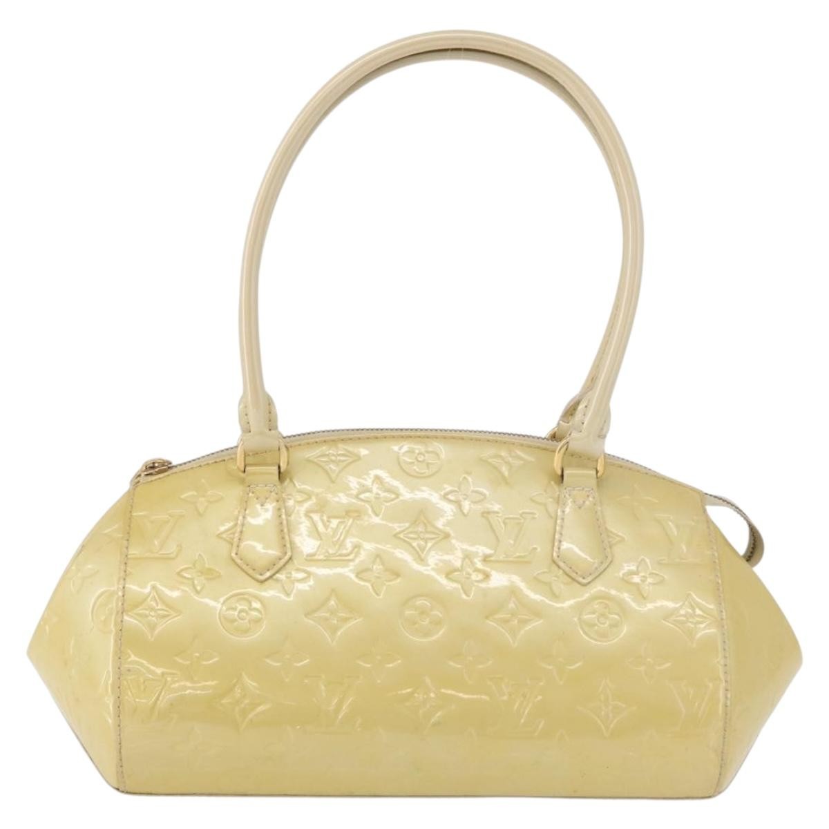 Louis Vuitton Sherwood Handbag Monogram Vernis Yellow Patent_Leather Handbag (Pre-Owned)