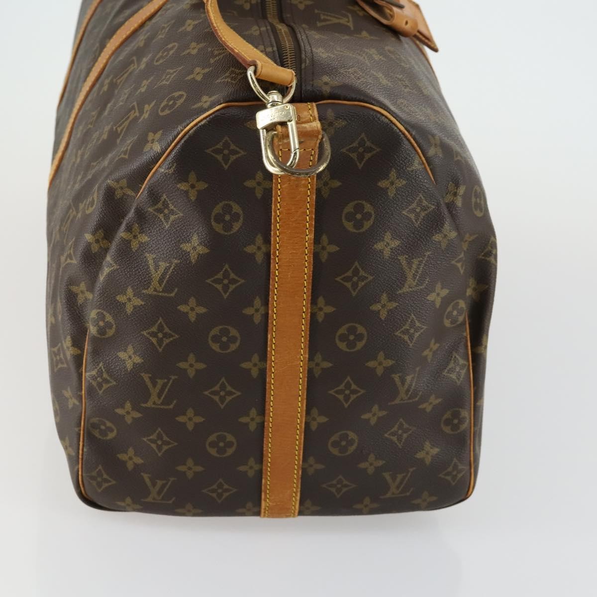 Louis Vuitton Keepall Bandouliere Bag Monogram Canvas Brown Canvas Travel Bag Bag (Pre-Owned)