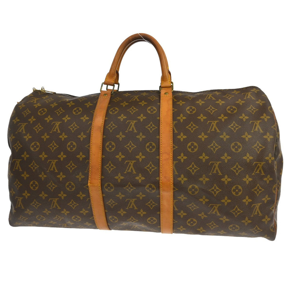 Louis Vuitton Keepall Bag Monogram Canvas Brown Canvas Travel Bag Bag (Pre-Owned)