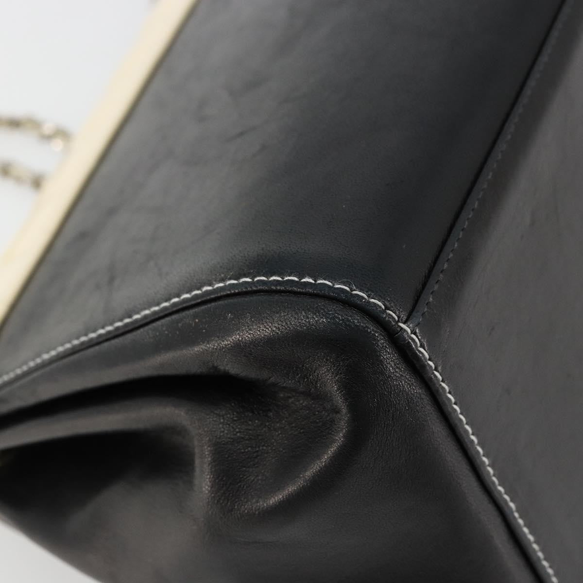 Chanel Chocolate Bar Accordion Reissue Flap Bag Quilted Lambskin Black Leather Handbag (Pre-Owned)