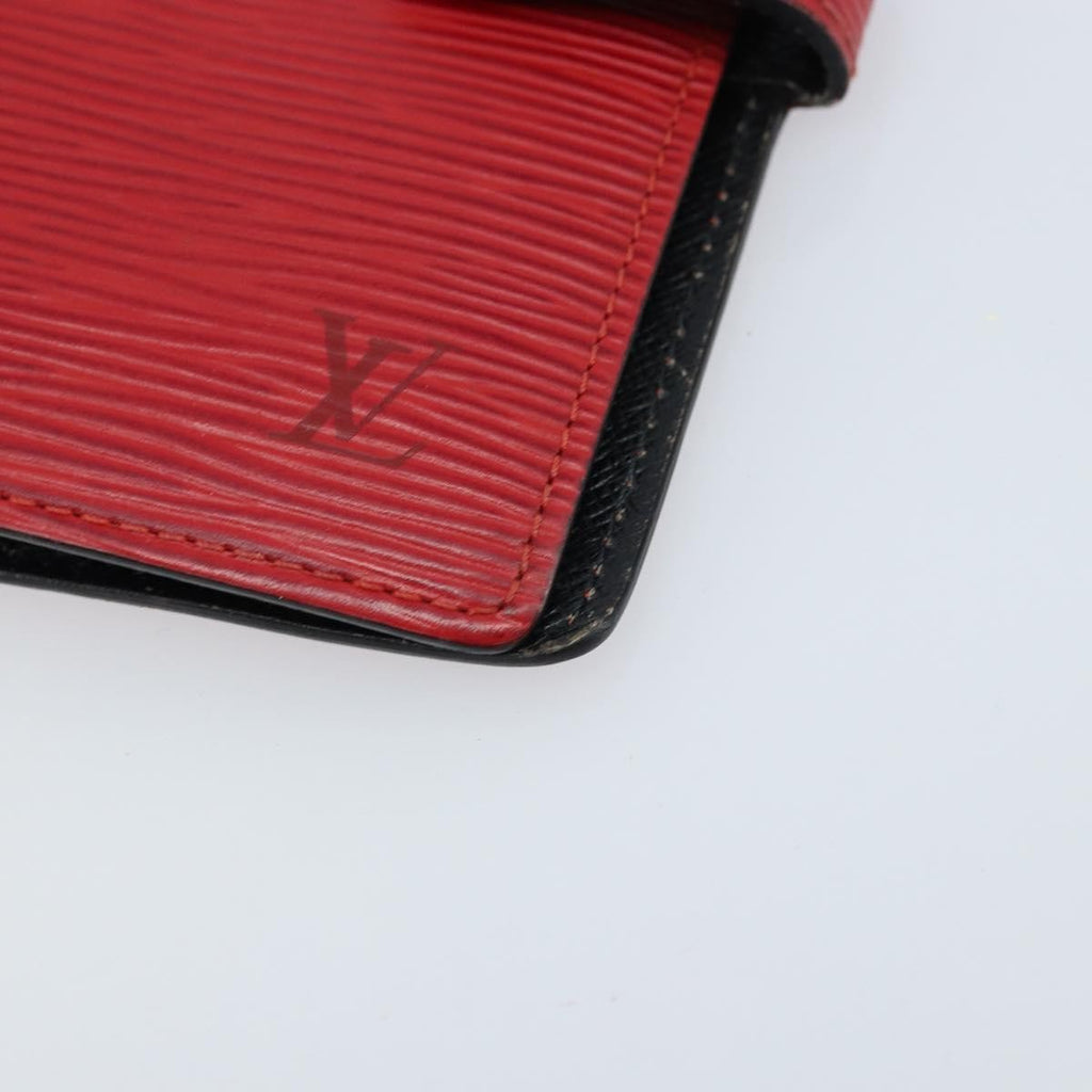 Louis Vuitton Agenda Cover Epi Leather Red Leather Wallets Accessory (Pre-Owned)