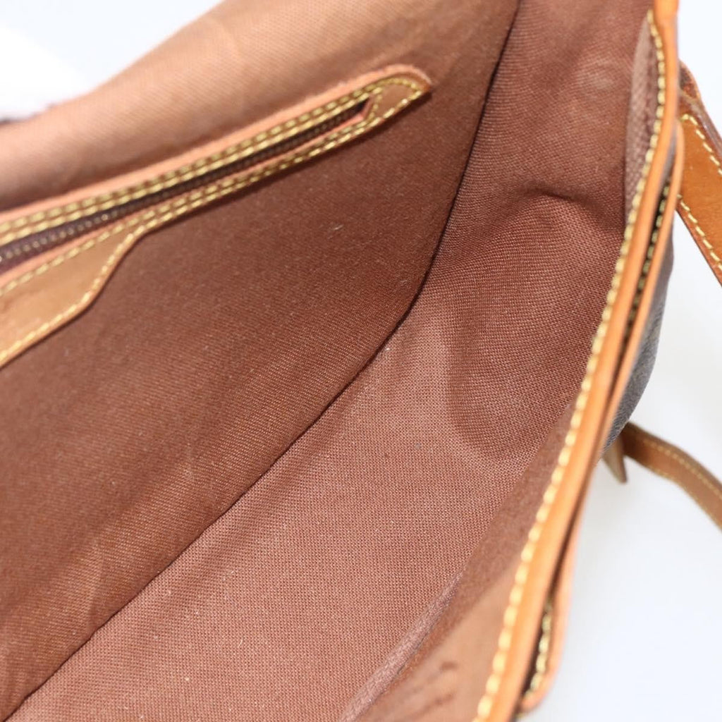Louis Vuitton Sac Gibeciere Messenger Bag Monogram Canvas Brown Canvas Shoulder Bag Bag (Pre-Owned)
