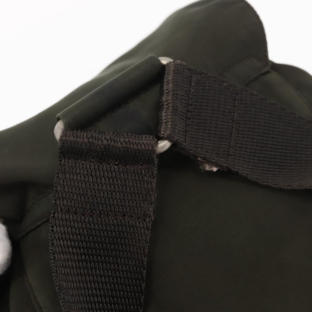 Prada Front Pocket Backpack Tessuto Khaki Nylon Backpack Bag (Pre-Owned)