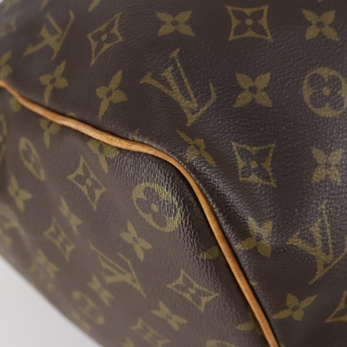 Louis Vuitton Keepall Bag Monogram Canvas Brown Canvas Travel Bag Bag (Pre-Owned)
