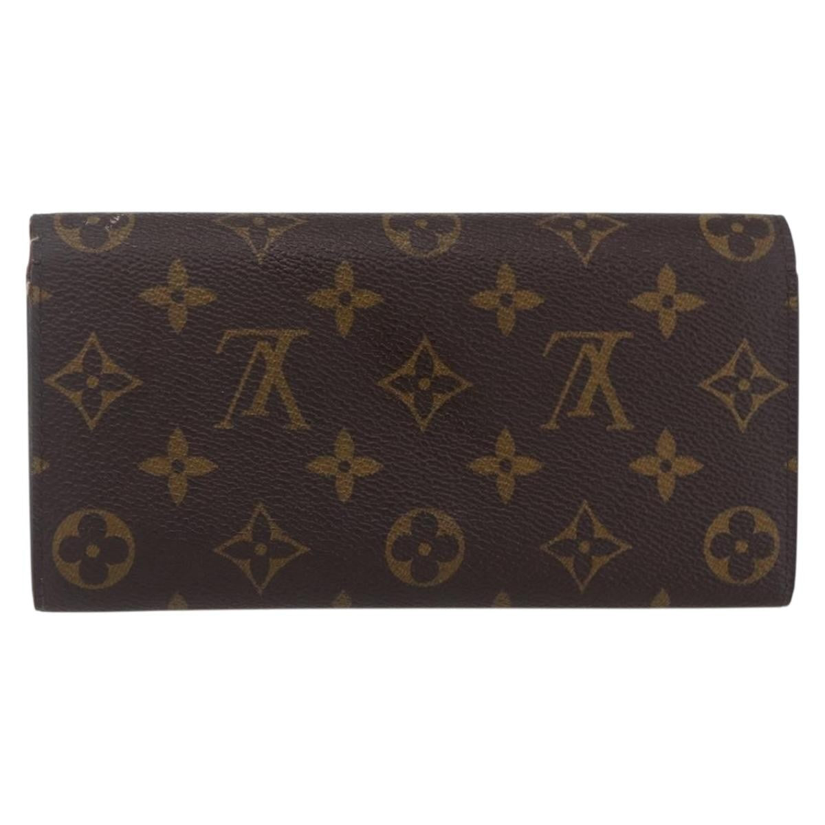 Louis Vuitton Emilie Wallet Monogram Canvas Brown Canvas Wallets Accessory (Pre-Owned)