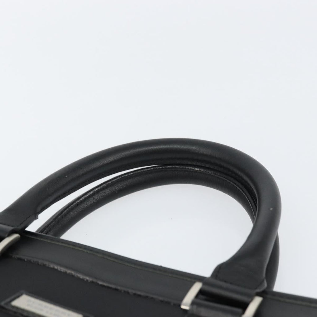 Burberry Black Label Business Bag Nylon Black Nylon Handbag (Pre-Owned)