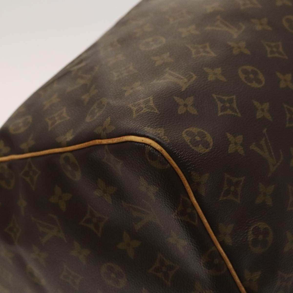 Louis Vuitton Keepall Bag Monogram Canvas Brown Canvas Travel Bag Bag (Pre-Owned)