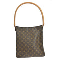 Louis Vuitton Monogram Looping Handbag Monogram Canvas Brown Canvas Shoulder Bag Bag (Pre-Owned)
