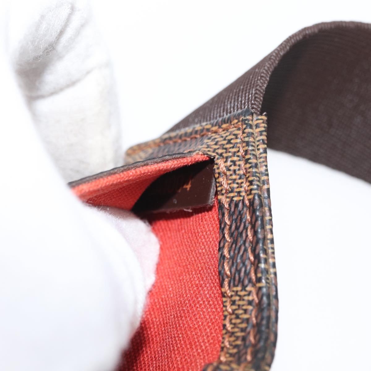 Louis Vuitton Geronimos Waist Bag Damier Brown Canvas Shoulder Bag Bag (Pre-Owned)