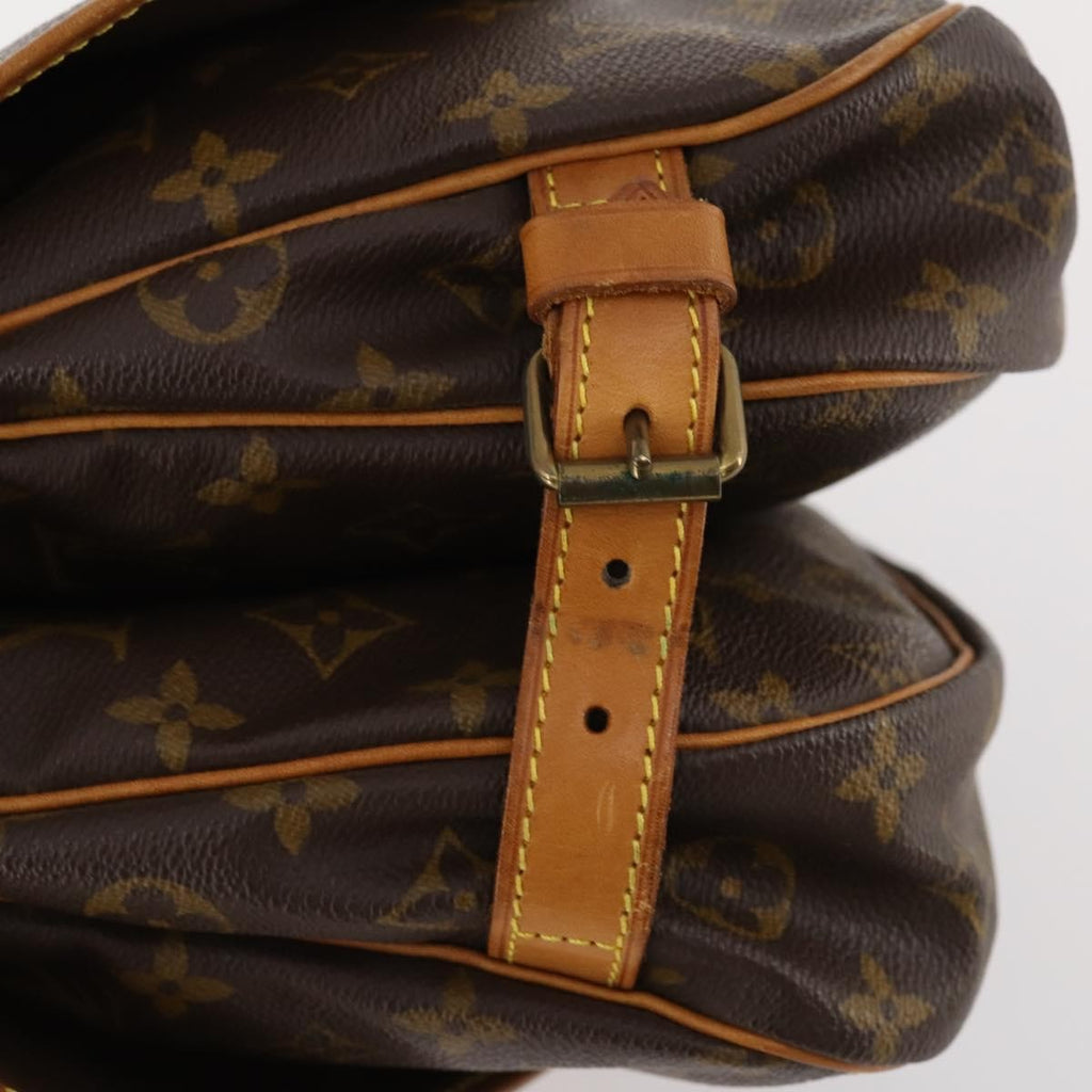 Louis Vuitton Saumur Handbag Monogram Canvas Brown Canvas Shoulder Bag Bag (Pre-Owned)
