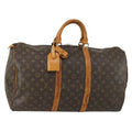 Louis Vuitton Keepall Bag Monogram Canvas Brown Canvas Travel Bag Bag (Pre-Owned)